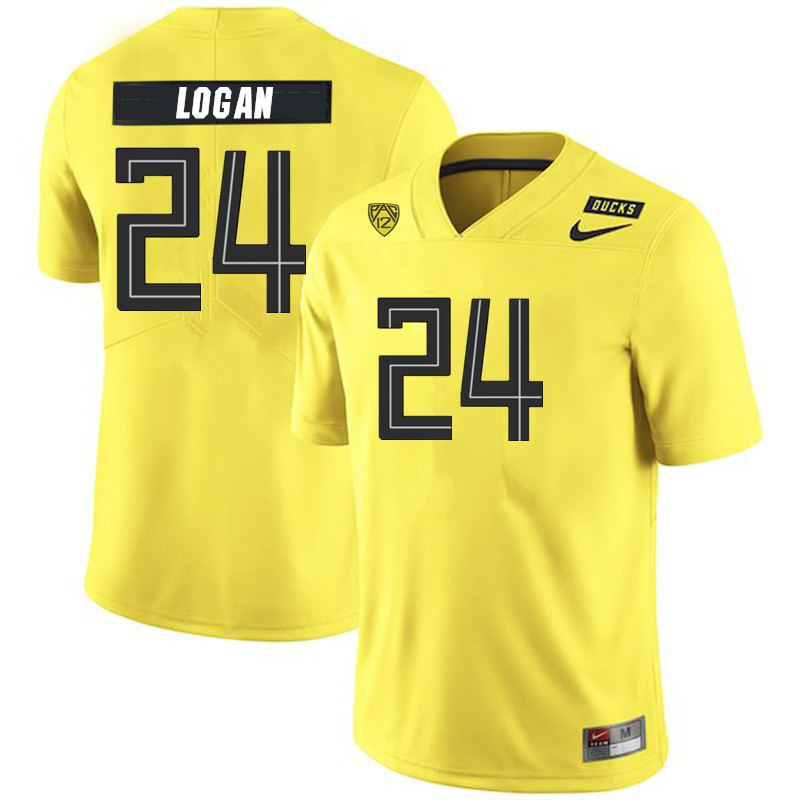 2019 Men #24 Vincenzo Logan Oregon Ducks College Football Jerseys Sale-Yellow - Click Image to Close